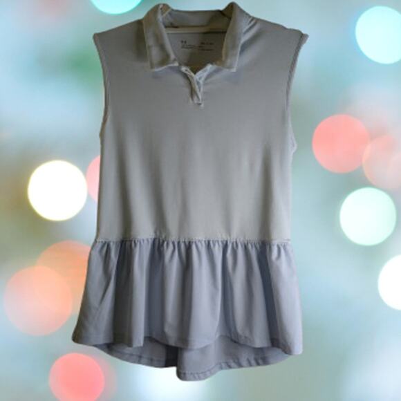 Under Armour small petite sleeveless light blue heatgear woman's top. - Picture 1 of 1